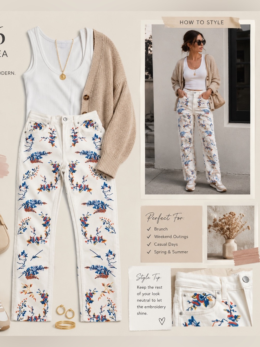 Maje Floral Embroidered Jeans
Spring/Summer 2019 Collection